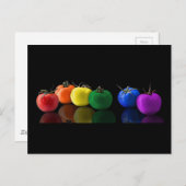 レインボートマトカラフルマツデジタルアート壁紙BL ポストカード (正面/裏面)