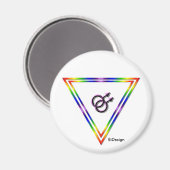 レインボートライアングル（雄/雄） マグネット (正面/裏面)