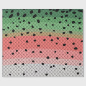 レインボートラウトアート魚釣りデコール ラッピングペーパー (フラット)