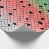 レインボートラウトアート魚釣りデコール ラッピングペーパー (角)