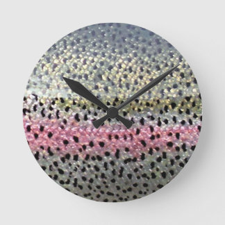 レインボートラウトバイPatternWear© ラウンド壁時計