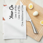 レインボートラウトフィッシュフライフィッシング釣りガイドロッジ キッチンタオル (四つ折り)