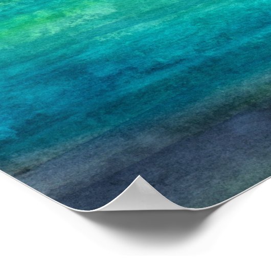 レインボートラウト水カラープリントバイモリーハリソン ポスター (角)