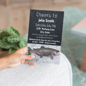 レインボートラウト魚釣りアウトドア誕生日 招待状