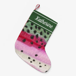 レインボートラウト魚釣りアングラーズ スモールクリスマスストッキング