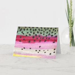 レインボートラウト魚釣り カード