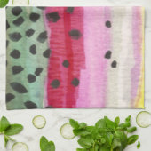 レインボートラウト魚釣り キッチンタオル (折り畳み)