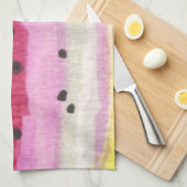 レインボートラウト魚釣り キッチンタオル (四つ折り)