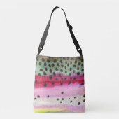 レインボートラウト魚釣り クロスボディバッグ (裏面)