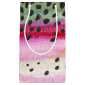 レインボートラウト魚釣り スモールペーパーバッグ (正面)