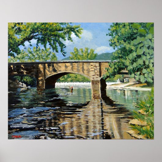 レインボートラウト魚釣り ポスター (正面)