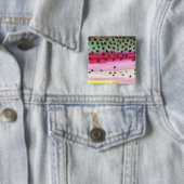 レインボートラウト魚釣り 缶バッジ (インサイチュ)