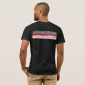 レインボートラウト魚釣り Tシャツ (裏面フル)