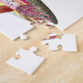 レインボートラウト魚類学魚釣り ジグソーパズル (側面)