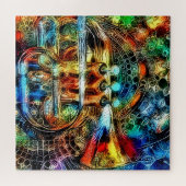 レインボートランペット ジグソーパズル (横)