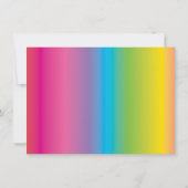 レインボートランポリンパーク子供の誕生日 サンキューカード (裏面)