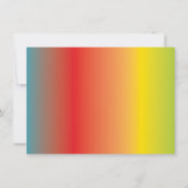 レインボートランポリンパーク子供の誕生日 サンキューカード (裏面)