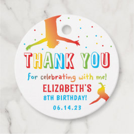 レインボートランポリンパーク子供の誕生日 フェイバータグ