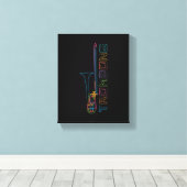 レインボートロンボーン キャンバスプリント (インサイチュ (ウッドフロア))