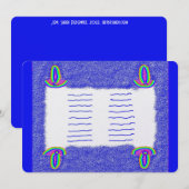 レインボートーラバー(ユダヤ教の)バル・ミツバーバルミツワーフラットカード シーズンカード (正面/裏面)