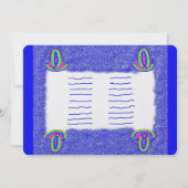 レインボートーラバー(ユダヤ教の)バル・ミツバーバルミツワーフラットカード シーズンカード (正面)