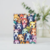 レインボードッグス，後交雑 ポストカード (スタンド正面)