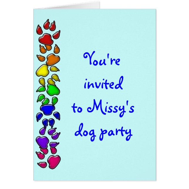 レインボードッグプリント (正面)