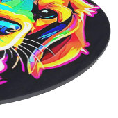 レインボードッグポートレートアート カッティングボード (角)