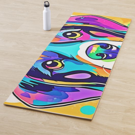 レインボードッグポートレートデザイン ヨガマット (インサイチュ)