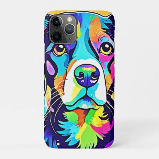 レインボードッグポートレートデザイン Case-Mate iPhoneケース (裏)