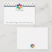 レインボードットフローラ ノートカード (正面/裏面)