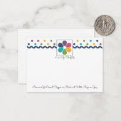 レインボードットフローラ ノートカード (正面/裏面インサイチュ)