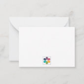 レインボードットフローラ ノートカード (裏面)