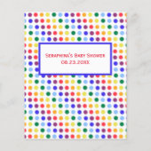 レインボードットベビーシャワー予測とアドバイス (裏面)