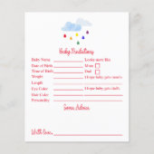 レインボードットベビーシャワー予測とアドバイス (正面)