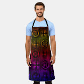 レインボードットミラージュ エプロン (着用した状態)