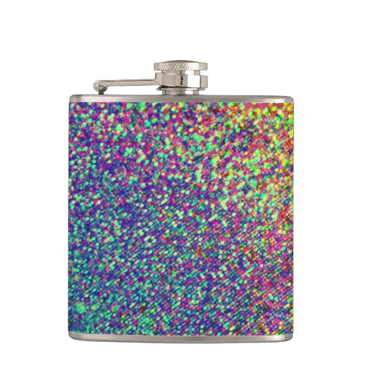 レインボードット紙吹雪フラスコ フラスク (正面)