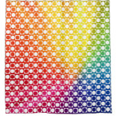 レインボードット シャワーカーテン (正面)