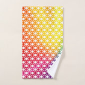 レインボードット バスタオルセット (ハンドタオル)