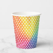 レインボードット 紙コップ (正面)