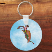 レインボードラゴンに乗る キーホルダー (正面)