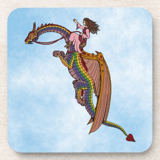 レインボードラゴンに乗る コースター (正面)