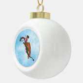 レインボードラゴンに乗る セラミックボールオーナメント (右)