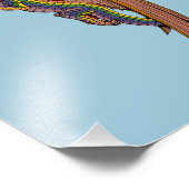 レインボードラゴンに乗る フォトプリント            (角)