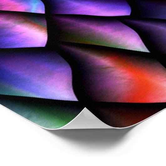 レインボードラゴンはかりで測ポスター ポスター (角)