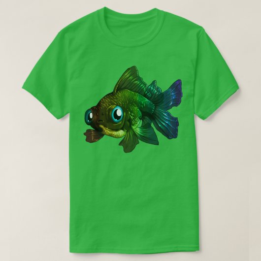 レインボードラゴンアイ金魚 Tシャツ (デザイン正面)
