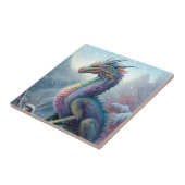 レインボードラゴンインザスノーアートファンタジー タイル (側面)