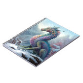 レインボードラゴンインザスノーアートファンタジー ノートブック (左側)