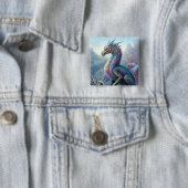 レインボードラゴンインザスノーアートファンタジー 缶バッジ (インサイチュ)