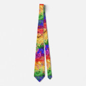 レインボードラゴンダマスク – ゲイプライド国旗の色 ネクタイ (正面)